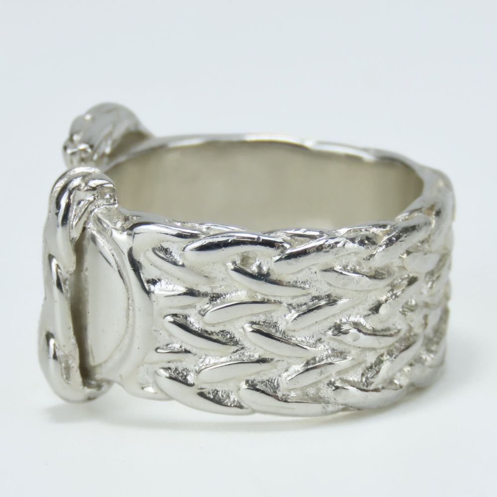 USED HERMES Ring Diane US 5 51 Silver925 12.1g Silver