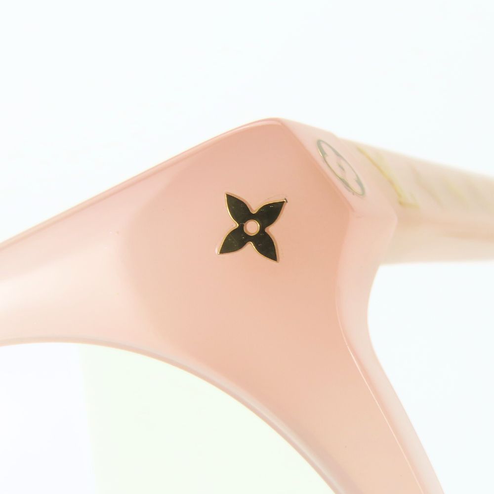 Louis Vuitton Sunglasses Z2003 E Monogram Acetate Milky Pink Silver Hardware USED LOUIS VUITTON sunglasses Z2003E Monogram plastic Milky  main image 3