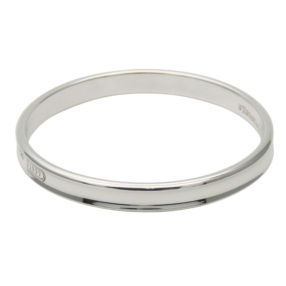 USED TIFFANY&Co. Bangle 1837 basic Silver925 31.3g Silver bracelet