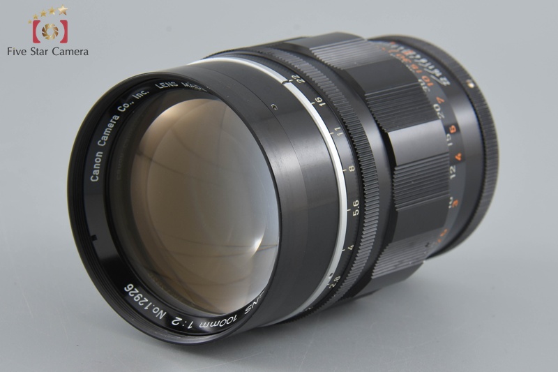 Canon 100mm f/2 L39 LTM Leica Thread Mount Lens | eBay