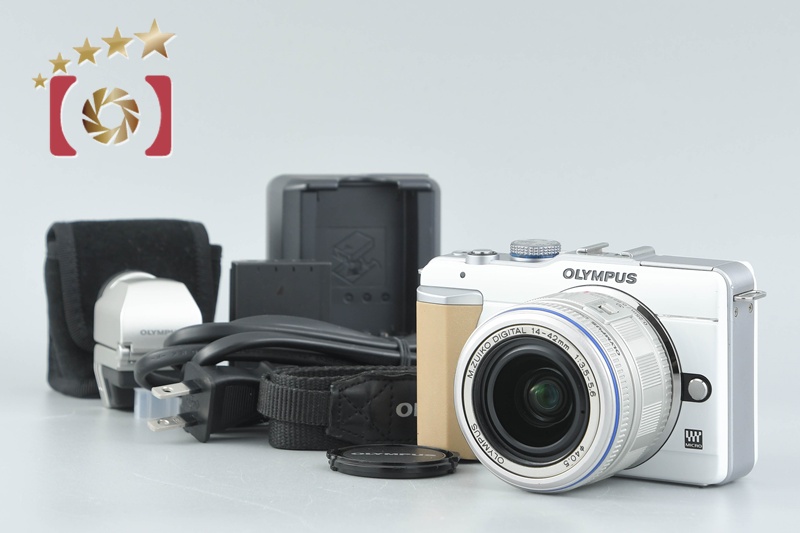 OLYMPUS PEN Lite E-PL1 White 12.3 MP + M.ZUIKO DIGITAL ED 14-42mm