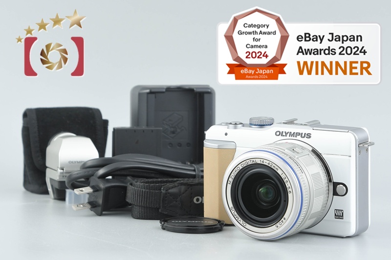 OLYMPUS PEN Lite E-PL1 White 12.3 MP + M.ZUIKO DIGITAL ED 14-42mm