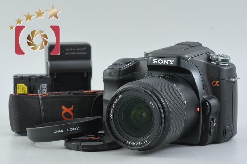Sony α100 DSLR-A100 Black 10.2 MP 18-70 Lens [Japanese Language