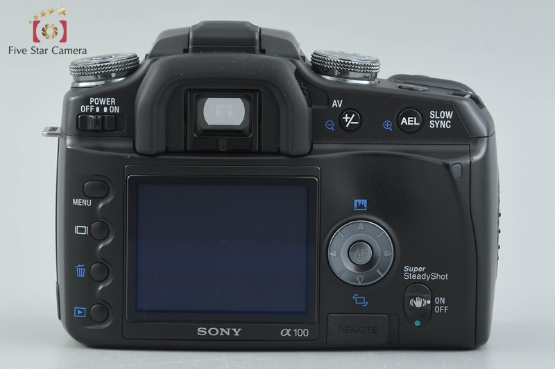 Sony α100 DSLR-A100 Black 10.2 MP 18-70 Lens [Japanese Language