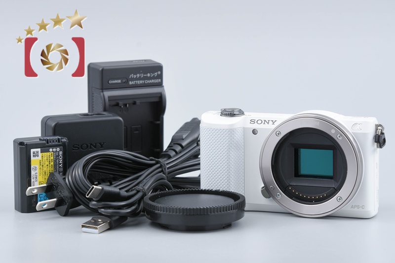 Sony α5000 ILCE-5000 White 20.1 MP Digital Mirrorless Camera 