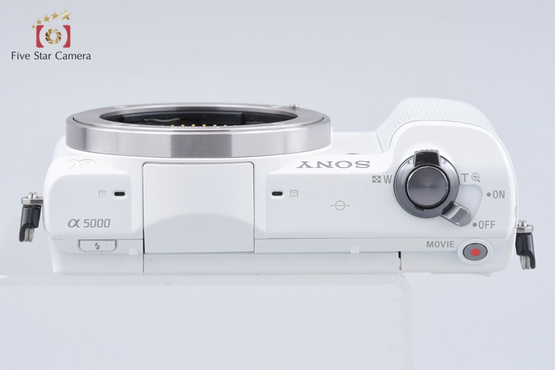 Sony α5000 ILCE-5000 White 20.1 MP Digital Mirrorless Camera
