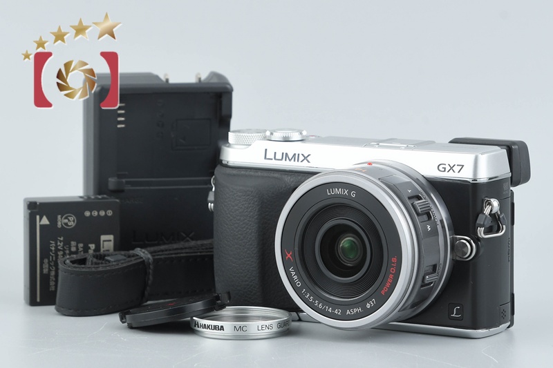 Panasonic LUMIX DMC-GX7 Silver 16.0 MP DSLR 14-42 Lens [Japanese