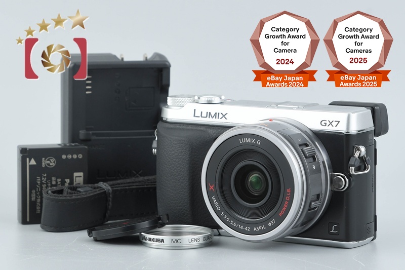Panasonic LUMIX DMC-GX7 Silver 16.0 MP DSLR 14-42 Lens [Japanese