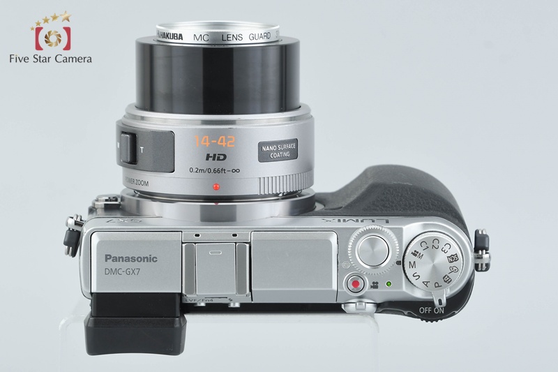 Panasonic LUMIX DMC-GX7 Silver 16.0 MP DSLR 14-42 Lens [Japanese