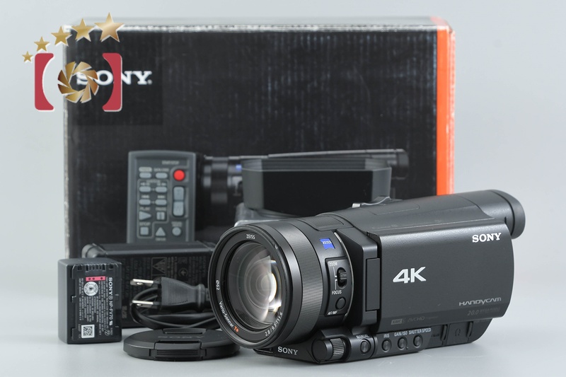 SONY HANDYCAM FDR-AX100 4K Handycam w/ Box [Japanese Language Only