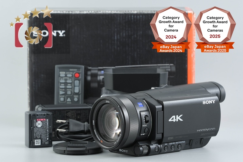 SONY HANDYCAM FDR-AX100 4K Handycam w/ Box [Japanese Language Only