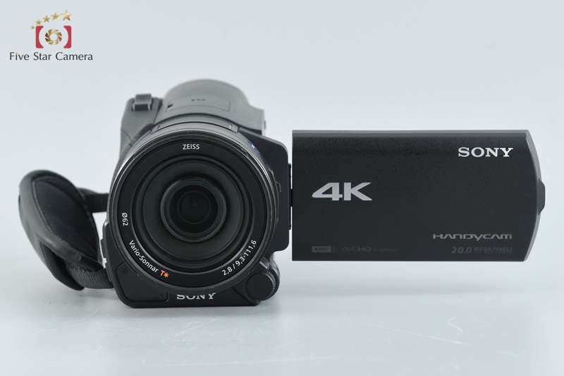 SONY HANDYCAM FDR-AX100 4K Handycam w/ Box [Japanese Language Only