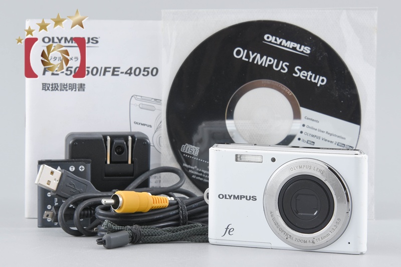 Olympus FE-4050 White 12.0 MP Digital Camera | eBay