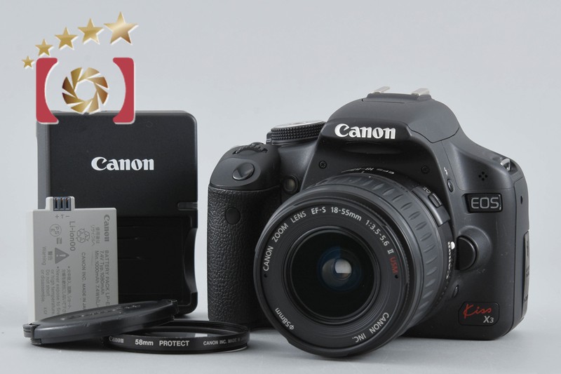 Canon EOS Kiss X3 / Rebel T1i / 500D 15.1 MP DSLR Camera EF-S 18
