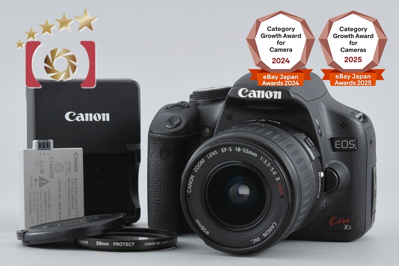 Canon EOS Kiss X3 / Rebel T1i / 500D 15.1 MP DSLR Camera EF-S 18