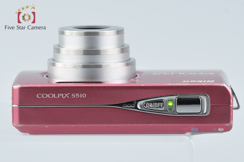 Nikon COOLPIX S510 Raspberry Red 8.1 MP Digital Camera from Japan