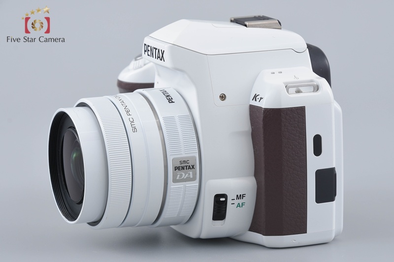 PENTAX K-r White x Brown 12.4 MP DSLR Camera + SMC DA 35mm AL 