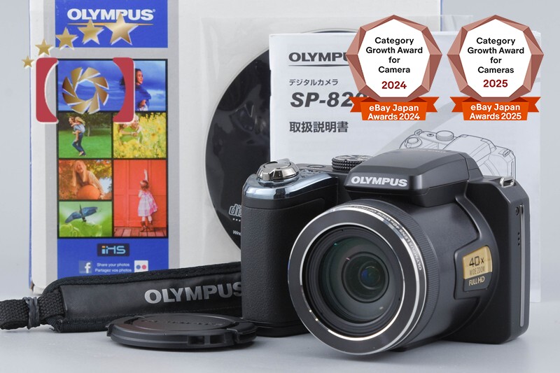 Olympus Stylus SP-820UZ Black 14.0 MP Digital Camera w/ Box from