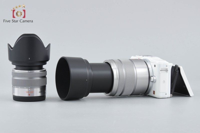 Panasonic LUMIX DMC-GF6 White 16.0 MP 14-42 45-150 Lens [Japanese