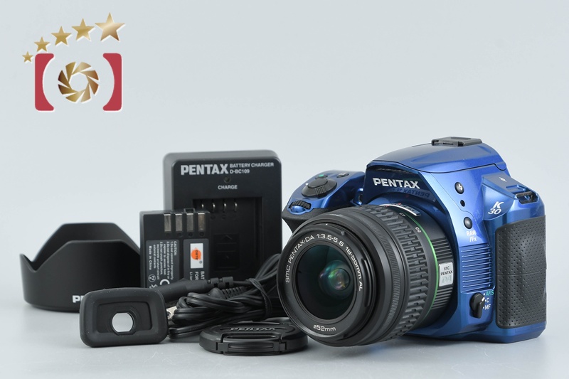 PENTAX ペンタックス K-30 クリスタルブルー + SMC DA 18-55mm f/3.5 