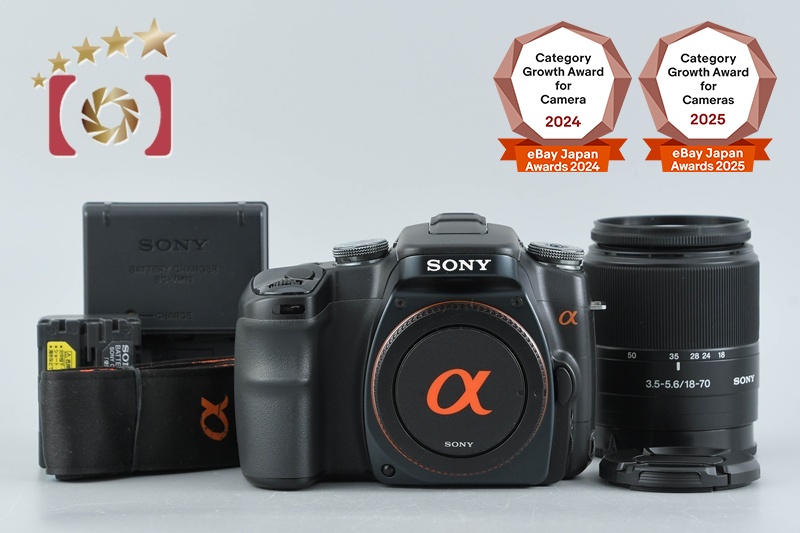 Sony α100 DSLR-A100 Black 10.2 MP 18-70 Lens [Japanese Language