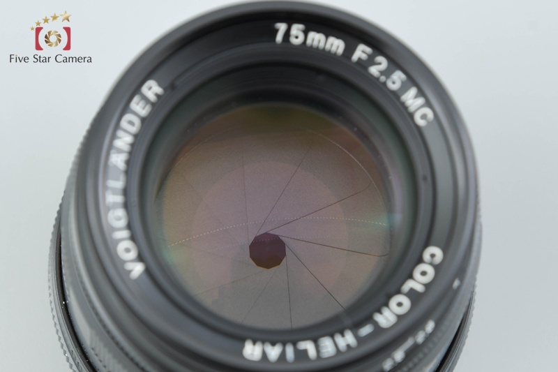 Voigtlander COLOR-HELIAR 75mm f/2.5 MC Black L39 LTM Leica Thread