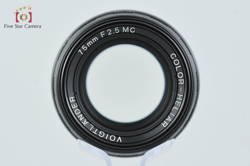 Voigtlander COLOR-HELIAR 75mm f/2.5 MC Black L39 LTM Leica Thread