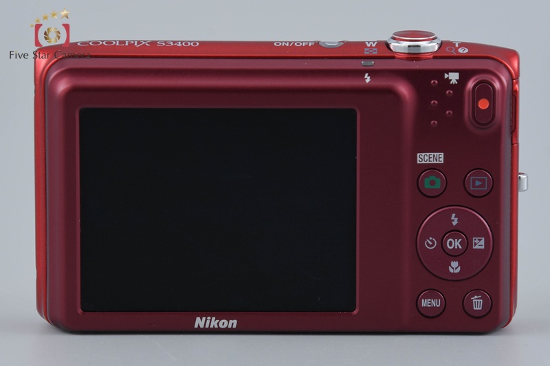Nikon COOLPIX S3400 Red 20.1 MP Digital Camera | eBay