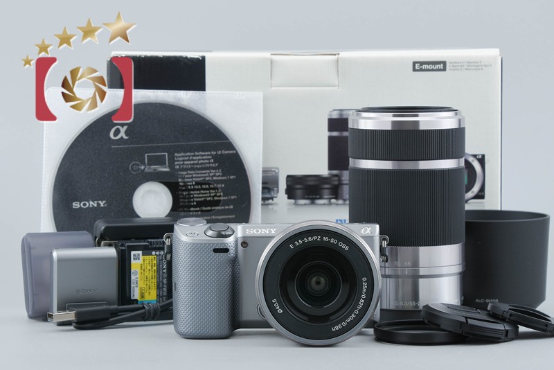SONY NEX-5T シルバー Sony α NEX-5T Silver 16.1 MP 【公式通販】