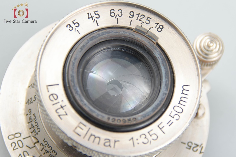 Leica Elmar 50mm f/3.5 Nickel Collapsible L39 LTM Leica Thread