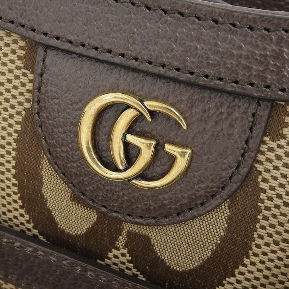 GUCCI Jumbo GG Diana Mini Tote 2WAY Handbag Crossbody Bamboo