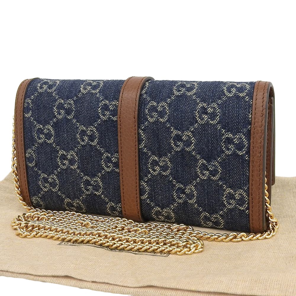 GUCCI Jackie 1961 Chain Wallet Crossbody Shoulder Bag 652681