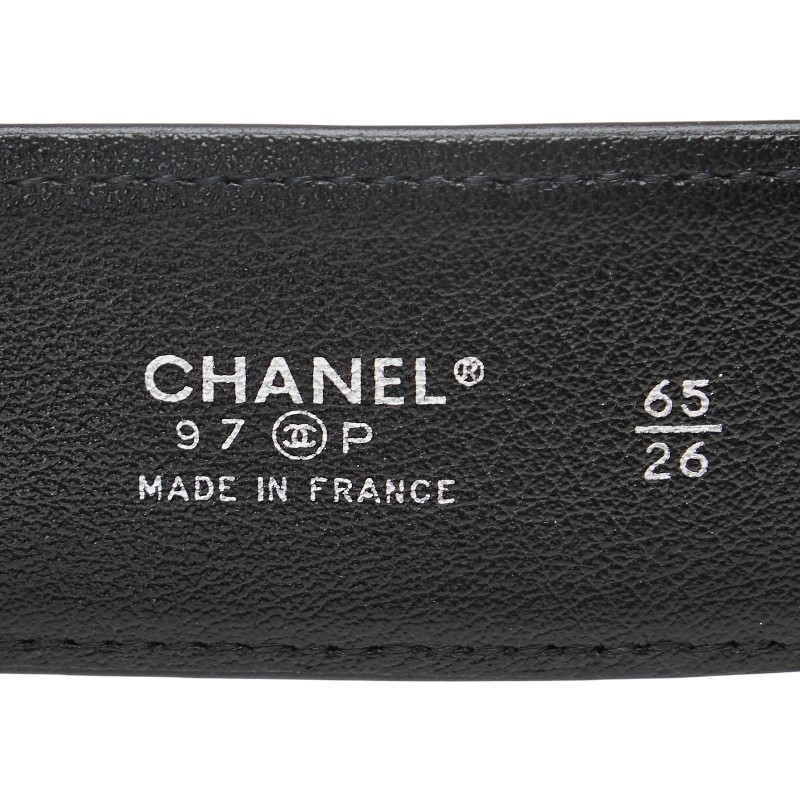 CHANEL 黒 ベルト 65 ヴィンテージ CHANEL 黒 ベルト 65 ヴィンテージ