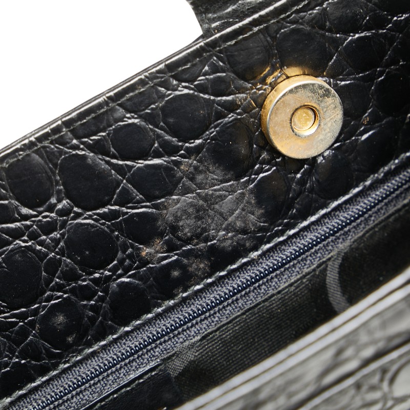 Salvatore Ferragamo Vara Croco embossed Handbag Tote Bag BK