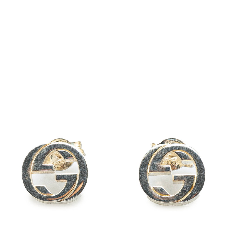 【Gucci】ピアス Interlocking G Silver Pierce GUCCI Interlocking G Pierce Women 【Used】 | eBay