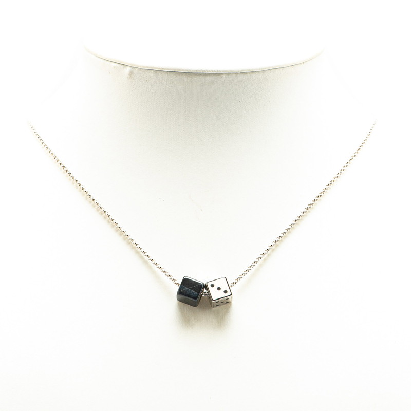 LOUIS VUITTON Collier Dice Gambling Necklace M62688 Women 【Used