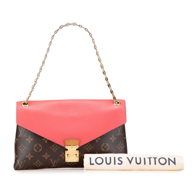 LOUIS VUITTON Monogram Pallas Chain Shoulder Bag M50070 Women