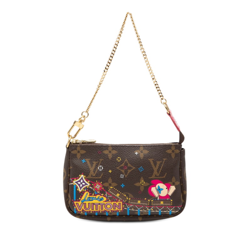 LOUIS VUITTON Monogram Vivienne Mini pochette Accessoires Bag