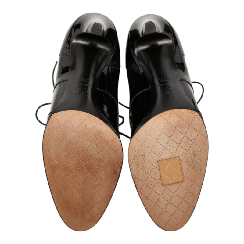 CHANEL COCO Mark - Bootie 37 1/2C G33057 Women 【Used】 | eBay