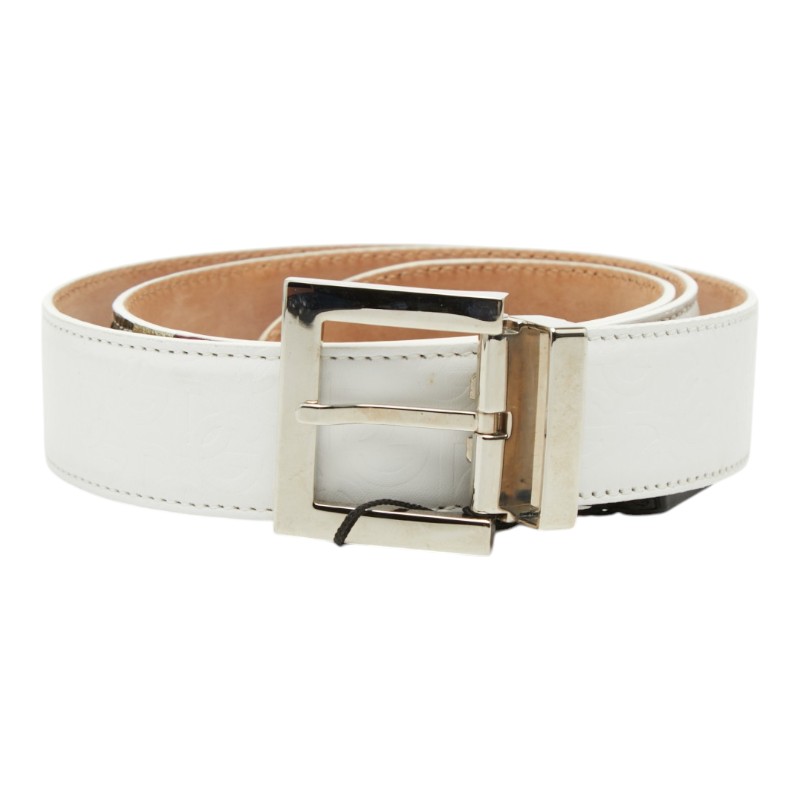 Dolce & Gabbana DG Logo Plain Belt 90 36 White Leather & Dolce&Gabbana Leather White Belts for Men for sale | eBay main image 3