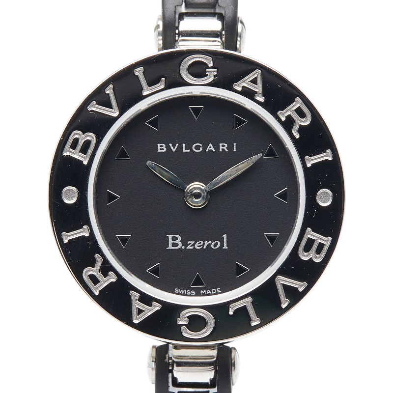 BVLGARI B-zero1 Watches Be zero one black Dial Stainless Steel Quartz Bangle Bulgari B.zero1 Ladies Stainless Steel Leather Watch  main image 4