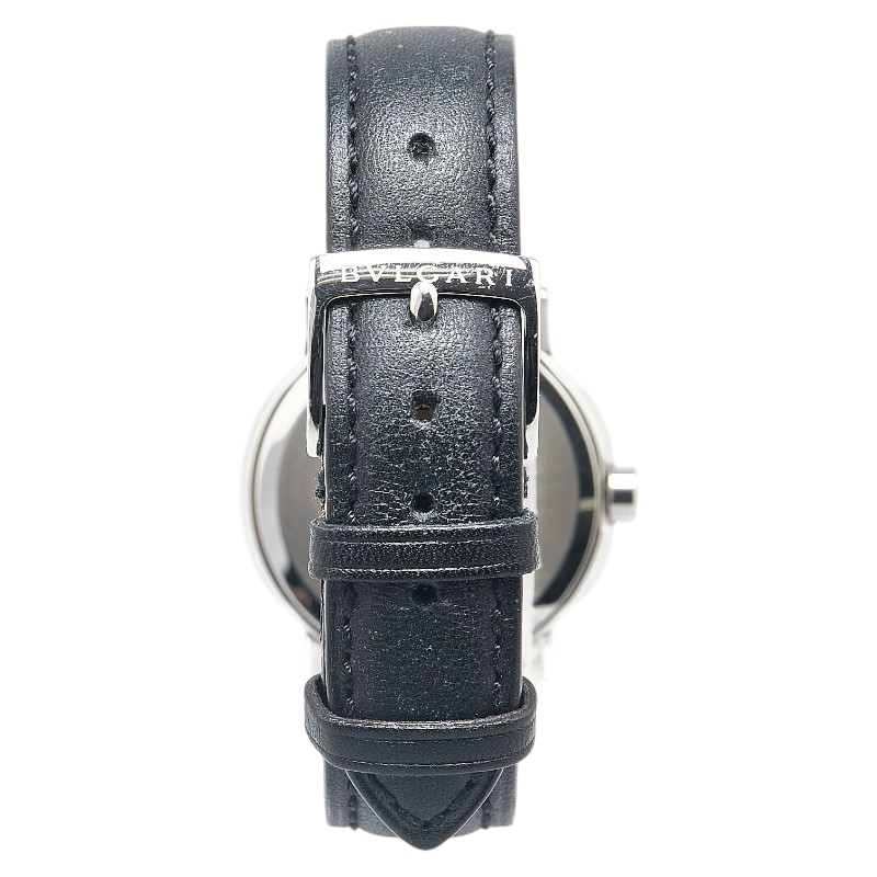 BVLGARI Solotempo ST29S Date Black Dial Quartz Ladies Watch Pre-Owned BVLGARI ST29S Solotempo Black Watch Stainless  main image 2