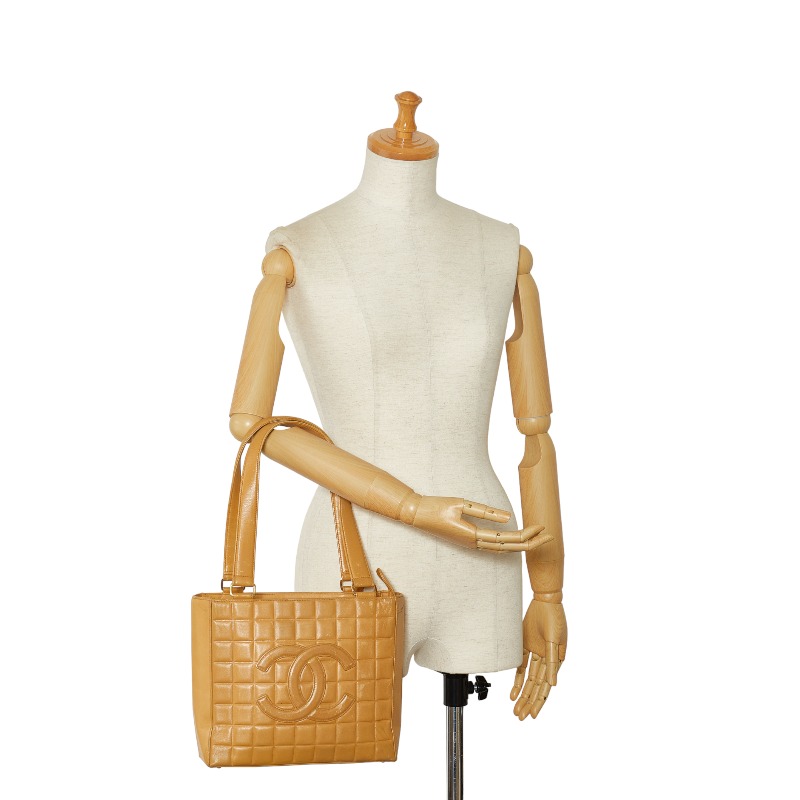 バッグ CHANEL COCO Mark Choco Bar Hand Bag CHANEL Chocolate bar COCO Mark Shoulder Bag Tote Bag Women 【Used