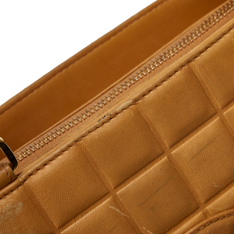 CHANEL Chocolate bar COCO Mark Shoulder Bag Tote Bag Women 【Used