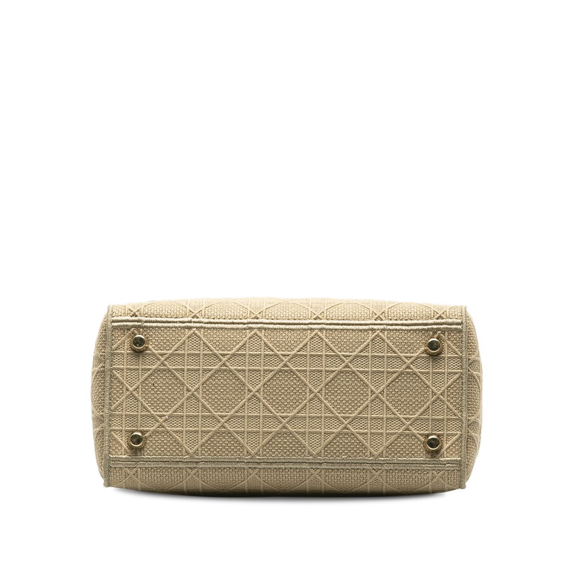 レディディ Lady バッグ AUTH CHRISTIAN DIOR LADY D LITE MEDIUM 2WAY HANDBAG