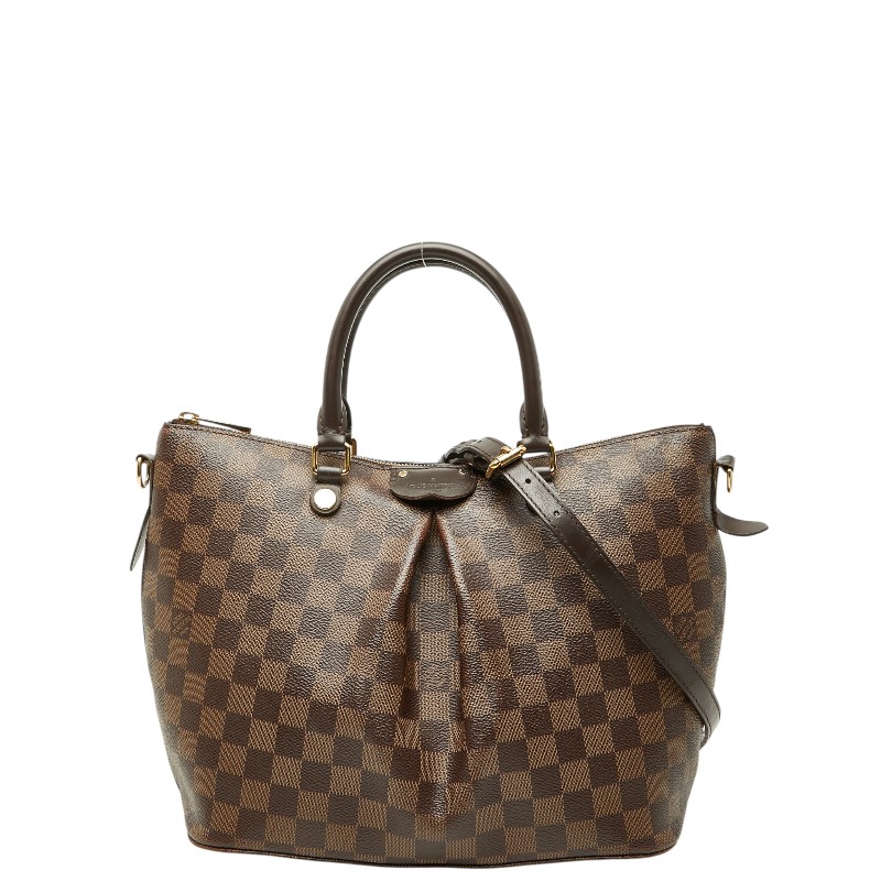 LOUIS VUITTON Damier Siena MM Handbag Shoulder Bag 2WAY N41546