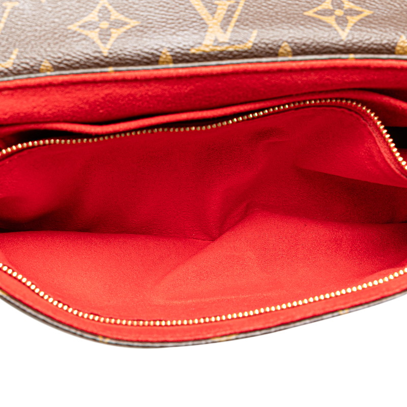 LOUIS VUITTON Monogram sun placide Chain Shoulder Bag M43713
