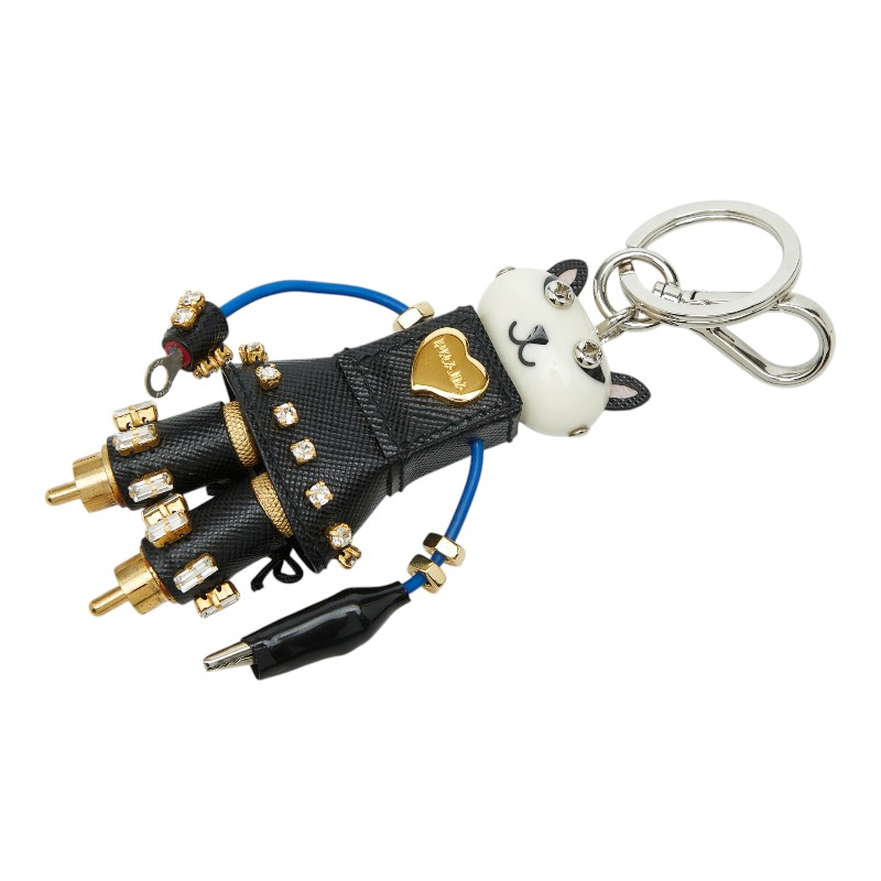 PRADA プラダ トリックロボット キャット キーホルダー PRADA Cat Robot Keychain Women 【Used】 | eBay
