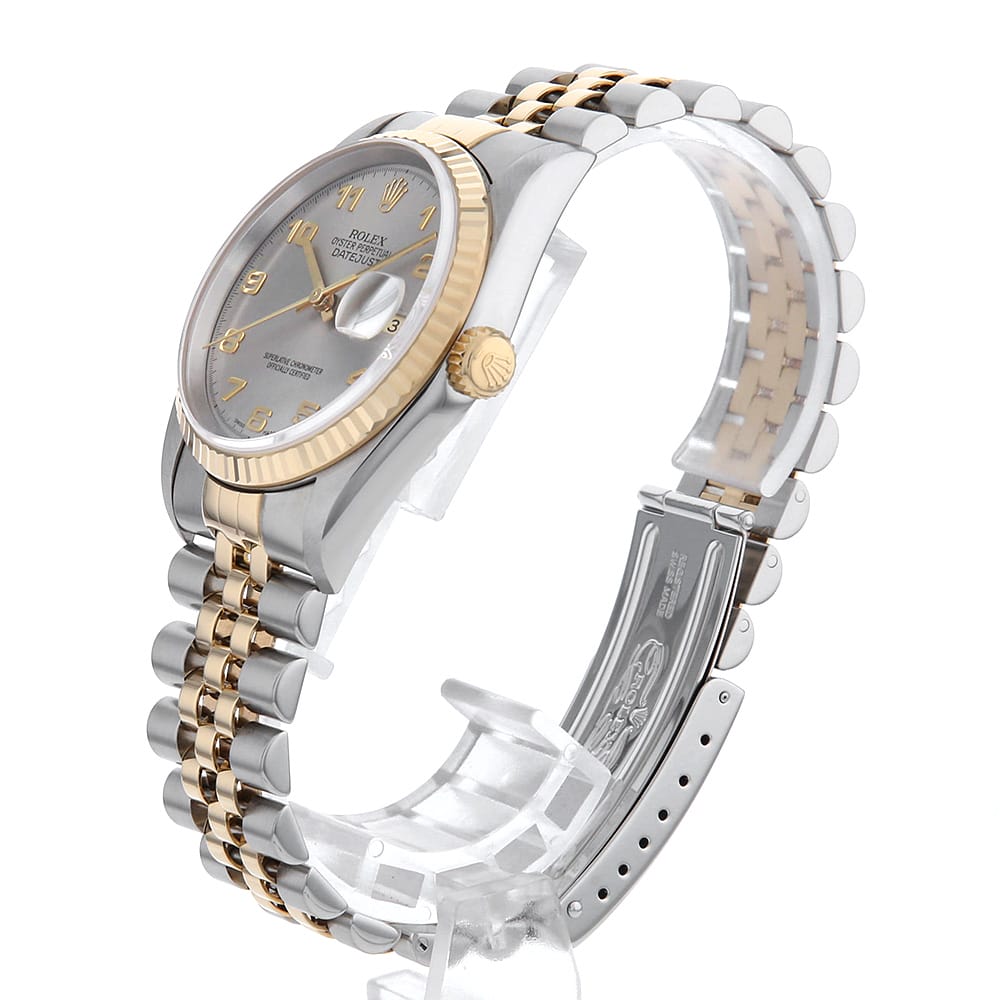 ミー ROLEX Datejust 16233 Gray Arabian K Number second hand mens