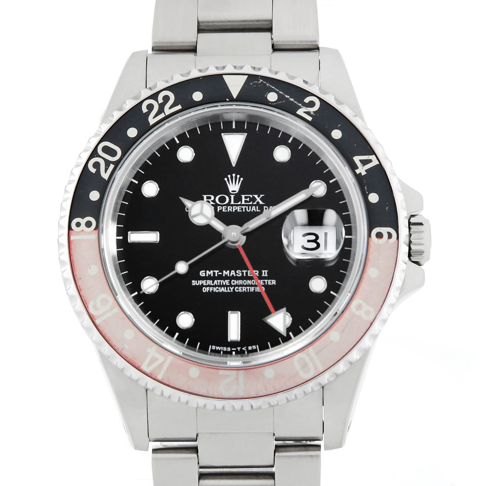 Red Hand Gmt Master Red Black Rolex GMT-Master Stainless Steel